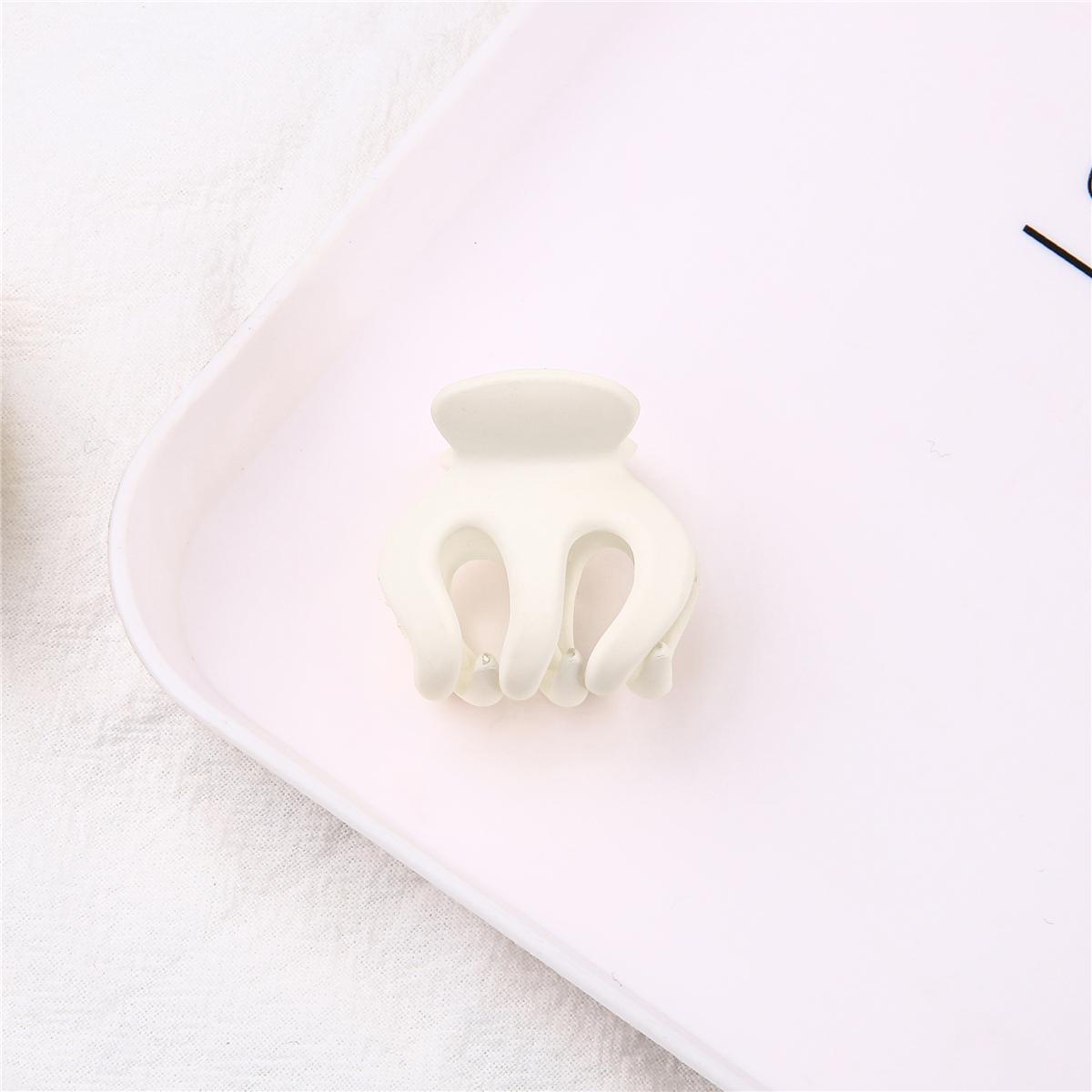 1Pc Mode Acryl Haar Klaue Für Frauen Damen Mädchen Make-Up Haar Barrettes Haar Zubehör Krabben Bad Clip Kopfbedeckungen weiß