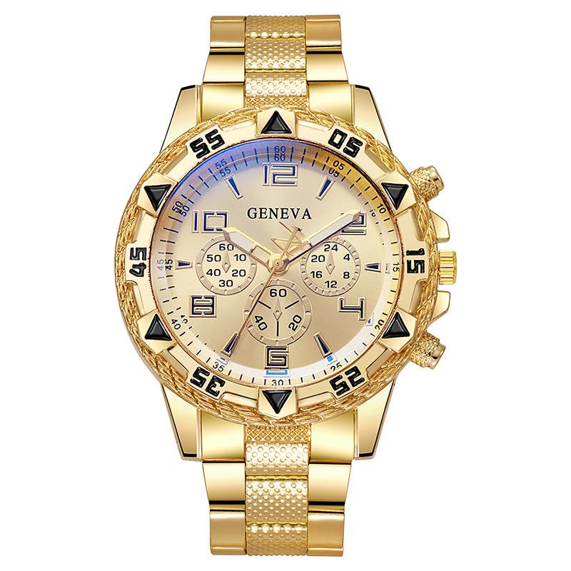 Herrenuhren Luxusmarkenuhren Für Herrenmode Hohe Qualität Luxus Einfache Armbanduhr Business Vollstahl Sport Herrenuhr goldgelb