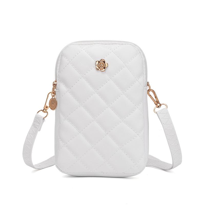 Damentasche Neuer Koreanischer Stil Vielseitige Einfache Schultertasche Vertikale Handytasche Schultertasche Umhängetasche Sommer Kleine Quadratische Tasche