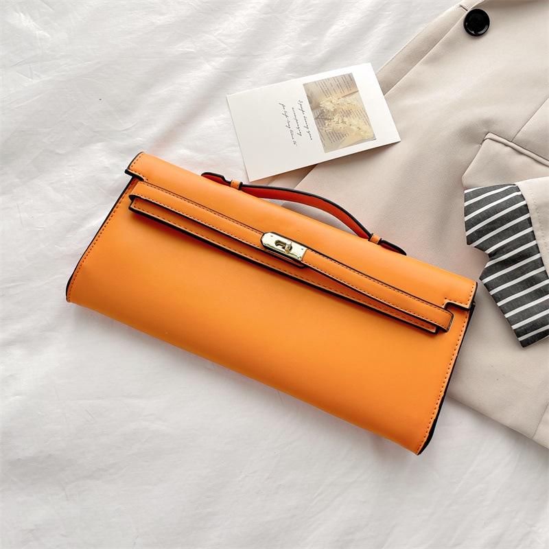Kleine Taschen Damen Großhandelstaschen Neue Mode Damen Taschen Clutch-Taschen Vielseitige Damen-Handtaschen gelb