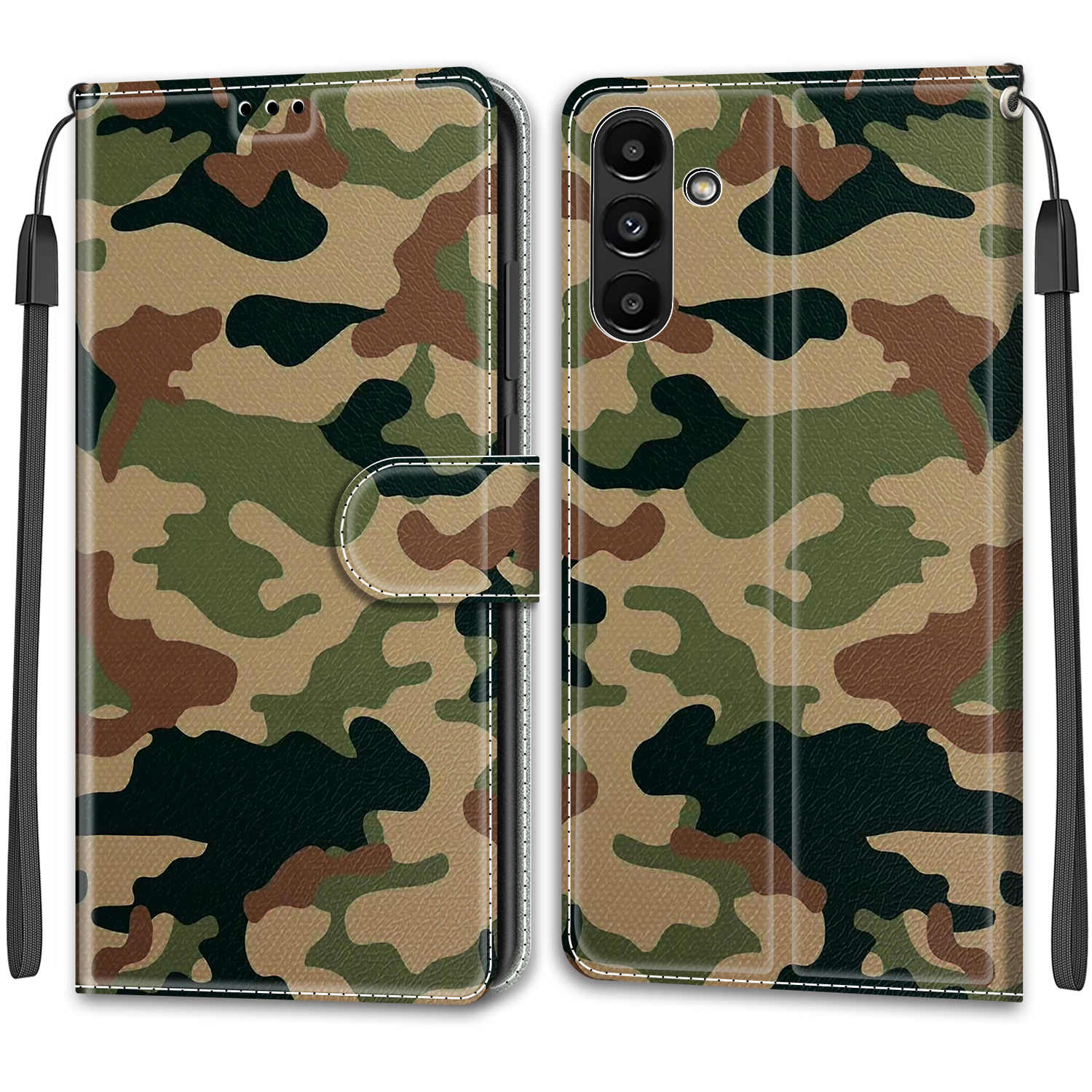 Luxuriöse, bemalte Ledertasche im Brieftaschen-Stil, Schutzhülle für Samsung Galaxy A36 A26 A16 A55 A35 A25 A24 A15 A05 A54 A14 A04S Samsung A51 A71 A40 Samsung Galaxy A31