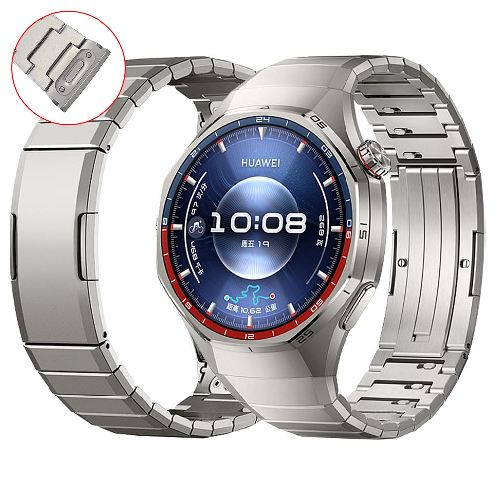 Titan-Armband für Huawei Watch GT 6 Pro 46mm Ohne Lücken Luxuriöses Metallarmband für Huawei GT6 Pro Ersatzband For Huawei GT6 Pro