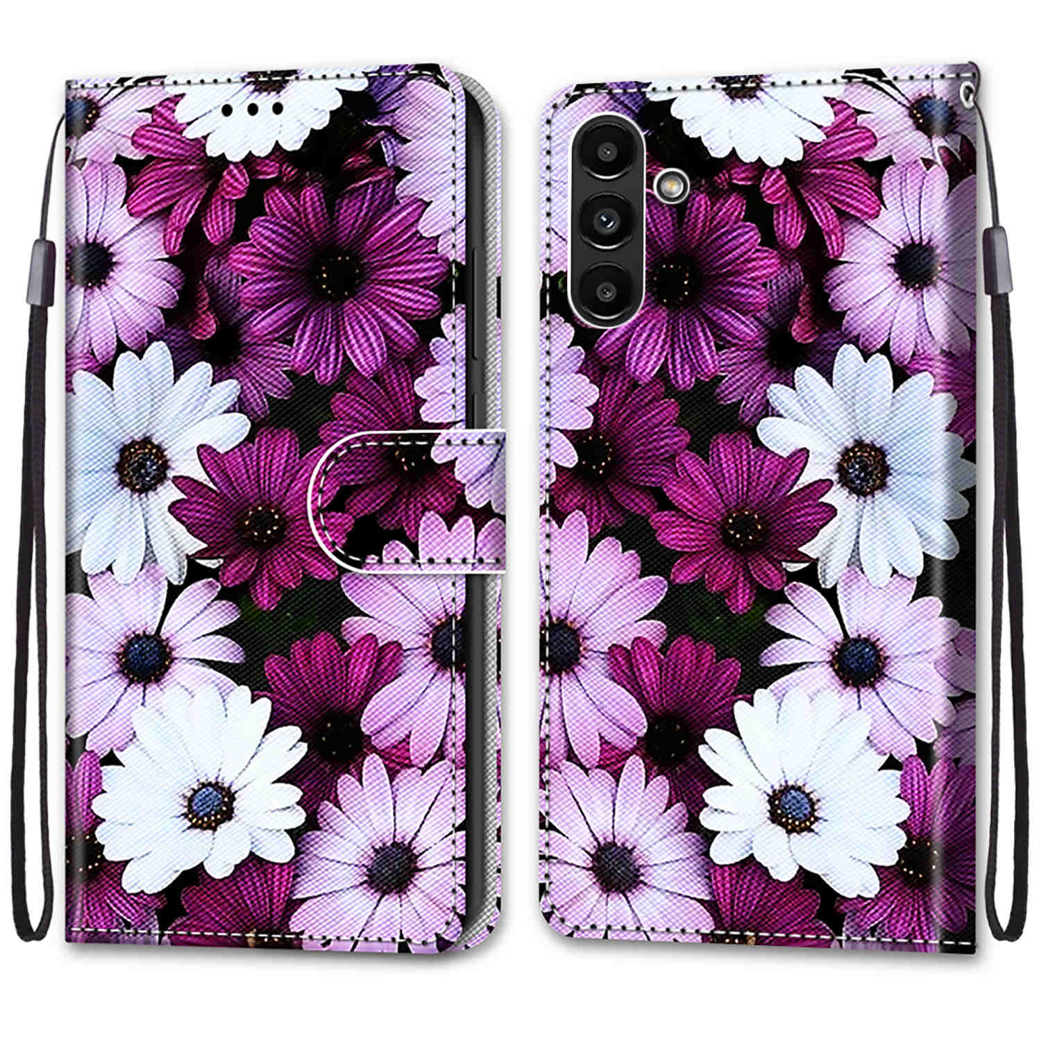 Luxuriöse, bemalte Ledertasche im Brieftaschen-Stil, Schutzhülle für Samsung Galaxy A26 A36 A16 A55 A56 A35 A24 A25 A15 A05 A05s/Samsung A15 A14 A04S Samsung Galaxy A13 4G