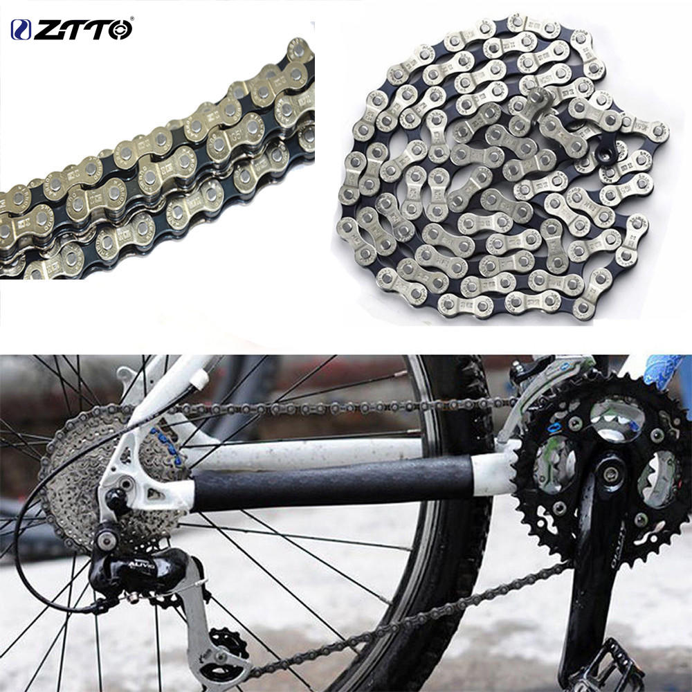 ZTTO 116-teiliger universeller 6/7/8-Gang-Edelstahl-Mountainbike-Kettenersatz