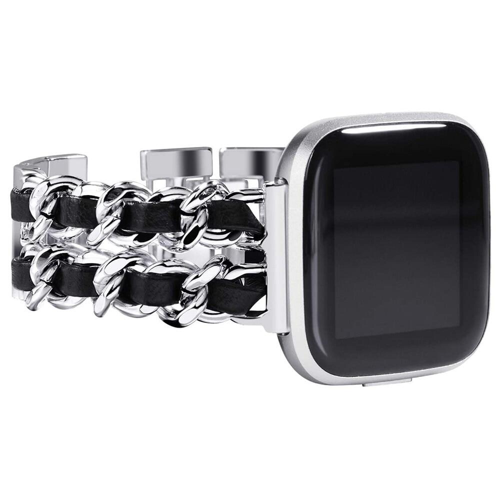 Elegantes Armband für Fitbit Versa 4 3 Sense 2 Smartwatch-Band Armband für Fitbit Versa 2 Lite Uhrenarmband Armband Gliederkette for versa 3 or sense