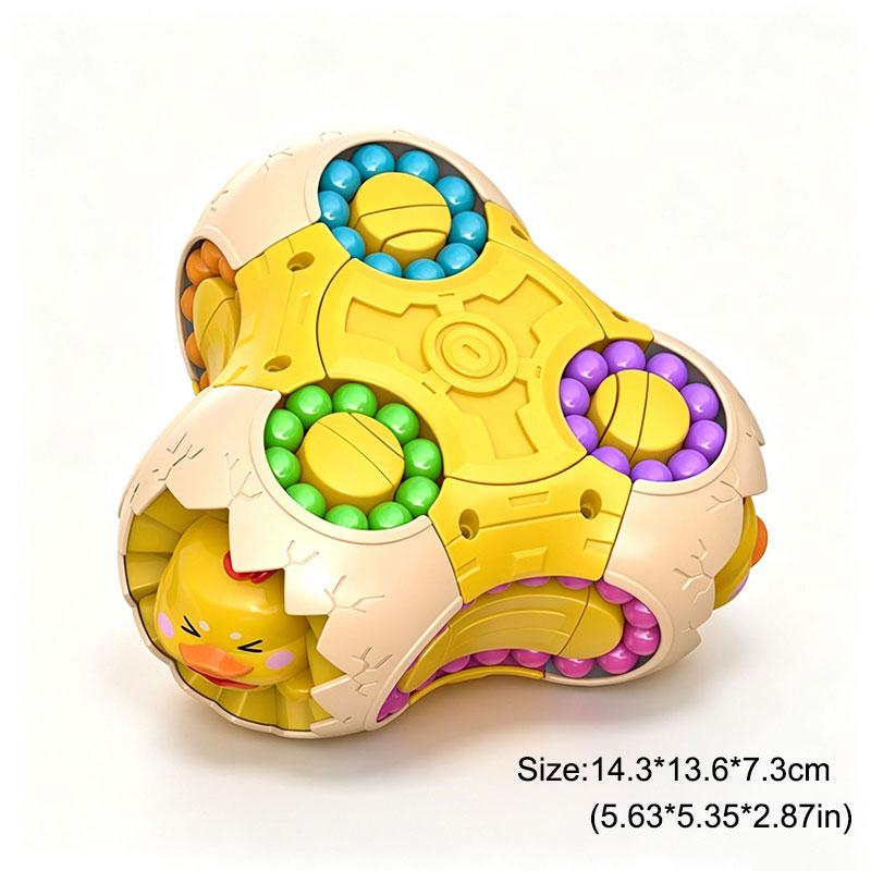 3D rotierendes magisches Bohnen-Puzzle-Spielzeug für Kinder 360° drehende Perlen Gehirnjogging-Spiel Pädagogischer Fidget Spinner für Konzentration & Stressabbau