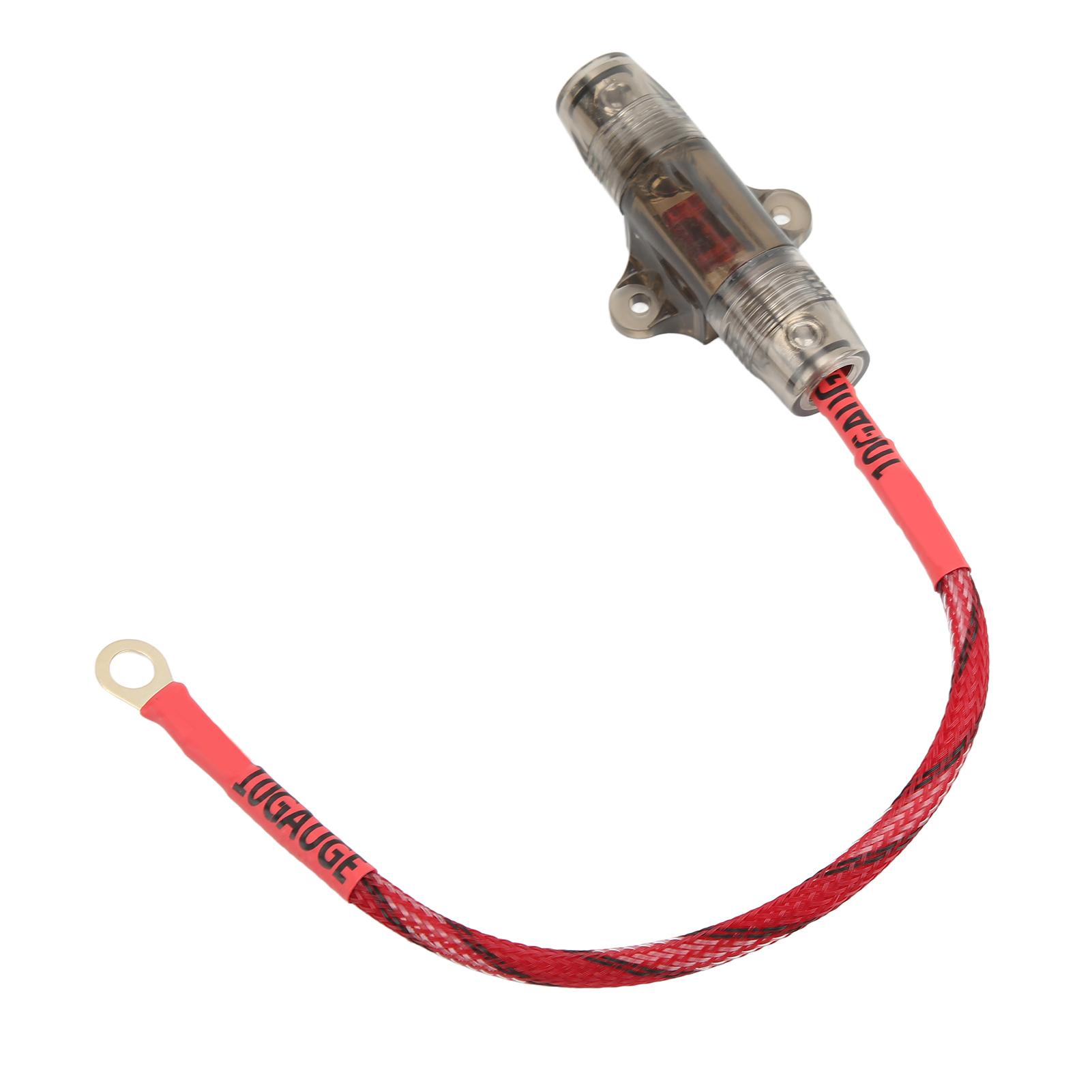 Audio Sicherungskabel O-Form Klemme Kupfermaterial Hohe Festigkeit 10GA Audio Sicherung für Auto Boot