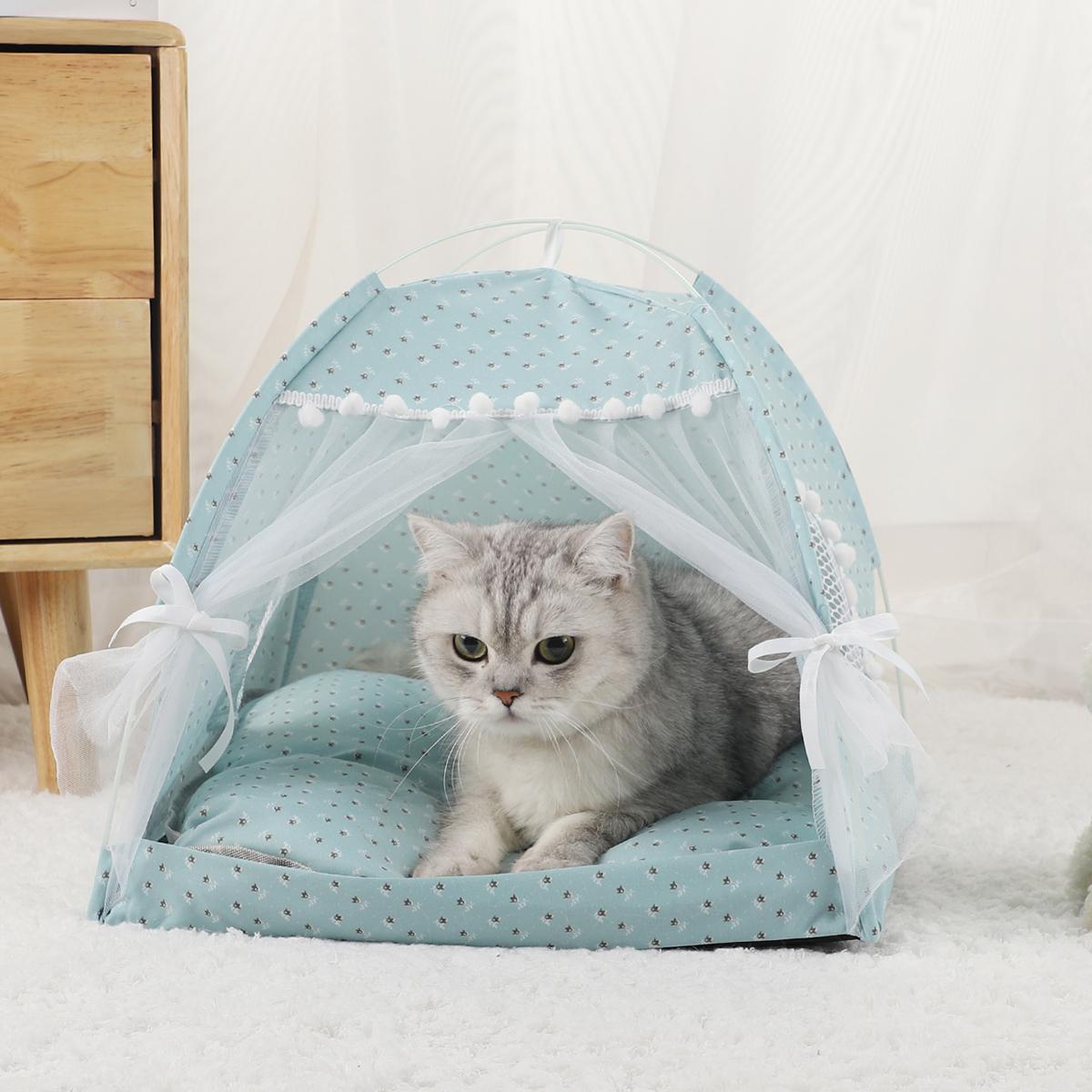 Bett Katzen Katzenzelt Haustierprodukte Zubehör Haus Dinge Hundekissen Häuser Matte Zubehör Betten Welpenzubehör Kätzchen 35cm gray