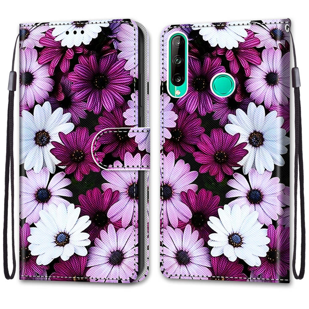 Luxuriöse Schutzhülle im Brieftaschen-Stil aus lackiertem Leder für Huawei Y5 Y6 Y7 Y9 P30 P40 P20Lite/Mate 20 Lite/P Smart Z/Nova 6SE Huawei Y6 2018