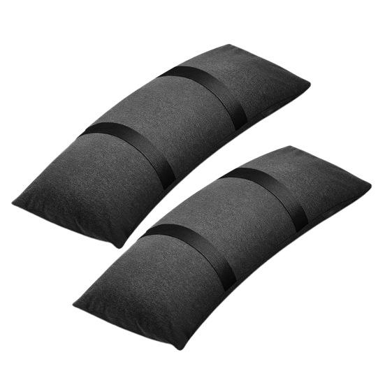 2 Stück Gewichte für Schirmständer, nachfüllbare Sandsäcke für den Außenbereich, wasserabweisend, UV-beständig, hochdichter Stoff, Sandsäcke für Terrassenmöbel schwarz