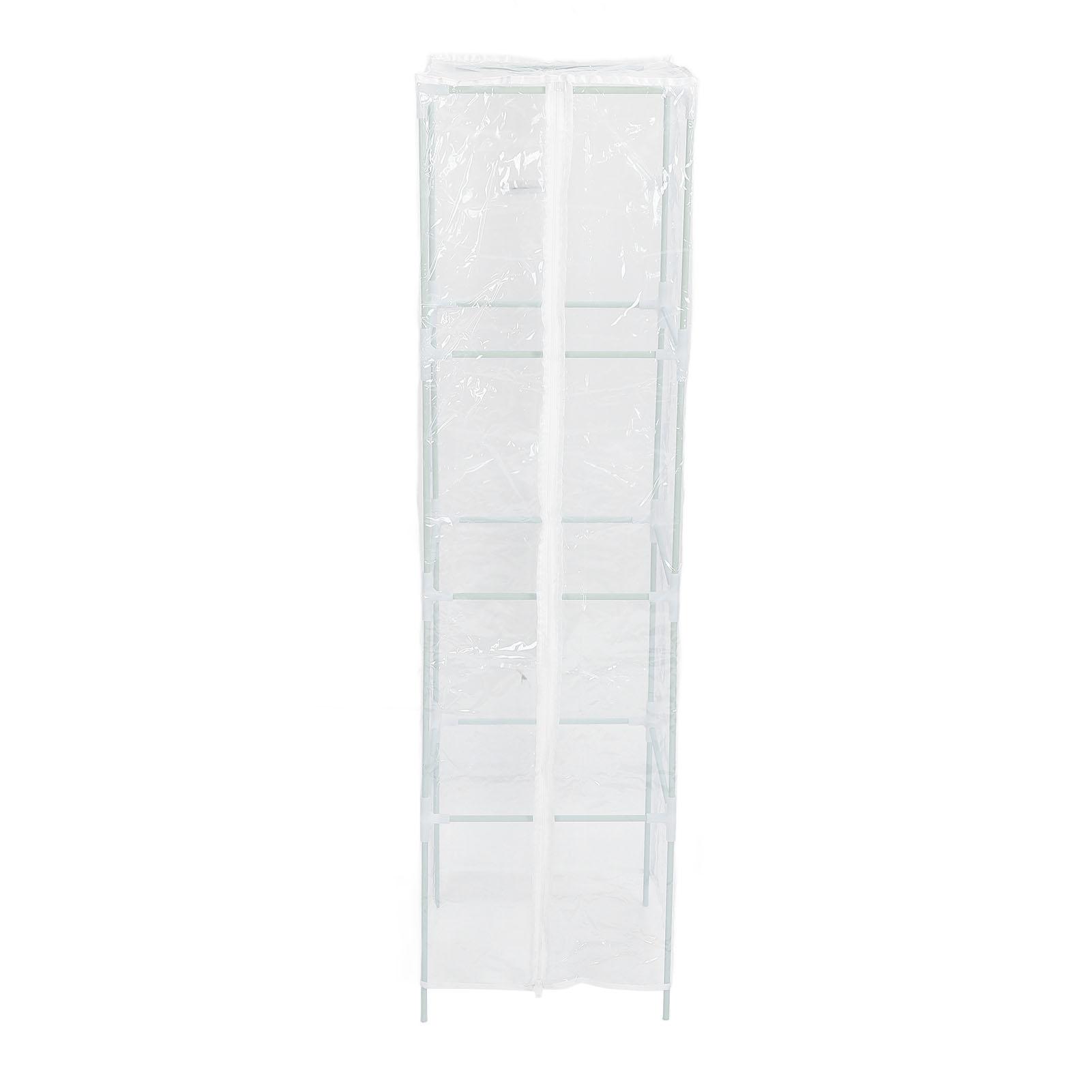 Garten Gewächshaus Tragbar Transparent PVC Abdeckung Indoor Gewächshaus für Winter Terrasse Hinterhof Balkon