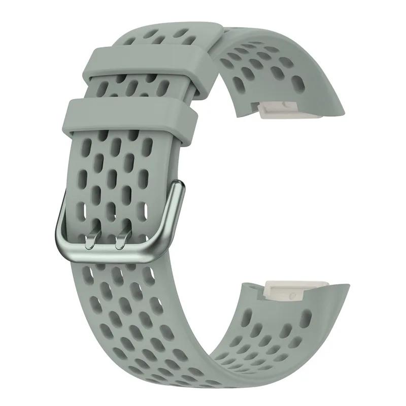 Armband für Fitbit Charge 5/6 Smartwatch-Armband Sportliches atmungsaktives Armband Silikon-Armband für Fit Bit Charge5 Armband Zubehör For Fitbit Charge 5