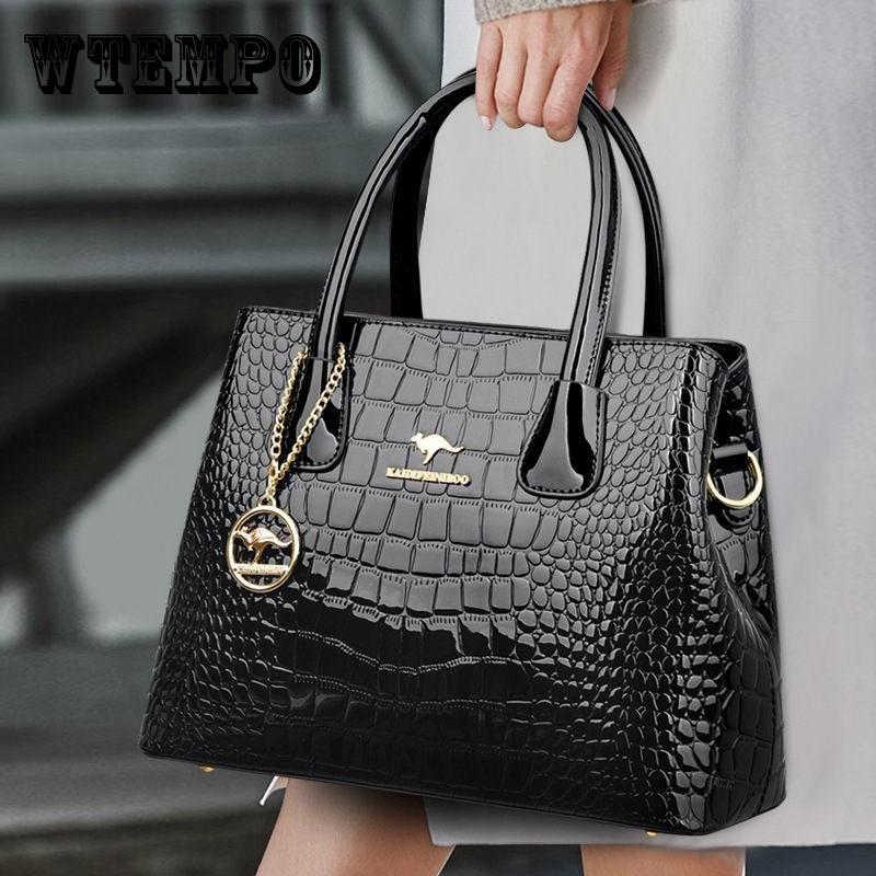 Frauen Handtasche Echtes Leder Taschen Frauen Krokodil Luxus Handtaschen Frauen Taschen Designer Umhängetaschen Weibliche Retro Tote Handtaschen