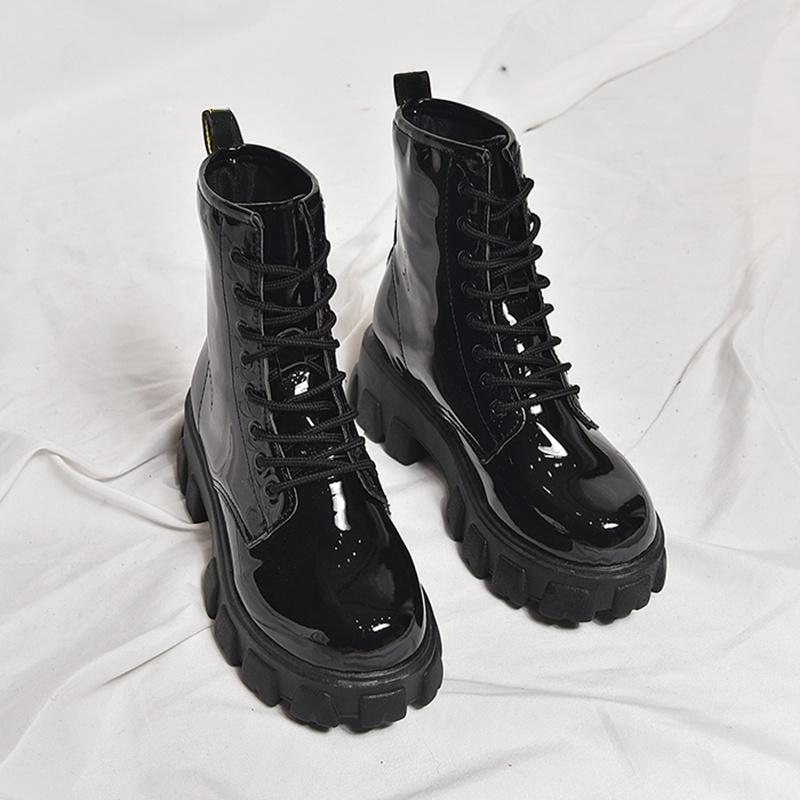 Schuhe Damen Stiefeletten Runde Kappe Dicke Sohlen Bequeme dicke Sohlen Schneestiefel Damen Winter Damen Wärmestiefel Damen 2021 Winter 36 weiß/schwarz