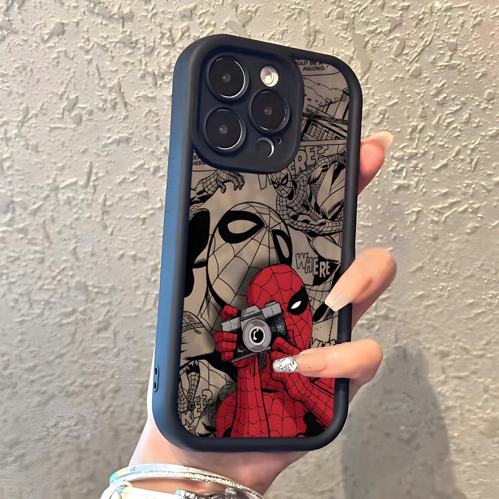 Spider-Man Cooles Marvel Handyhülle Für IPhone 17 Pro Max 16 15 14 Pro Max IPhone 13 Pro Max 11 Plus Silikonhülle iPhone 15