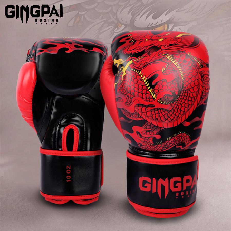 10/12/14 Unzen Drachen Boxhandschuhe Professionelle Qualität Erwachsene Sanda Muay Thai Kampfhandschuhe Für Männer Sowie Frauen Training Sandsack Freikampf Mma 12oz