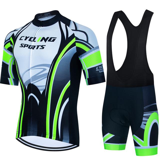 CYKLOPEDIA Sportset Herren Fahrradbekleidung 2023 Bike Bib Bluse Fahrradbekleidung Mann Sommerhose Gel Shorts Mtb Tricuta Teams XL lavendel