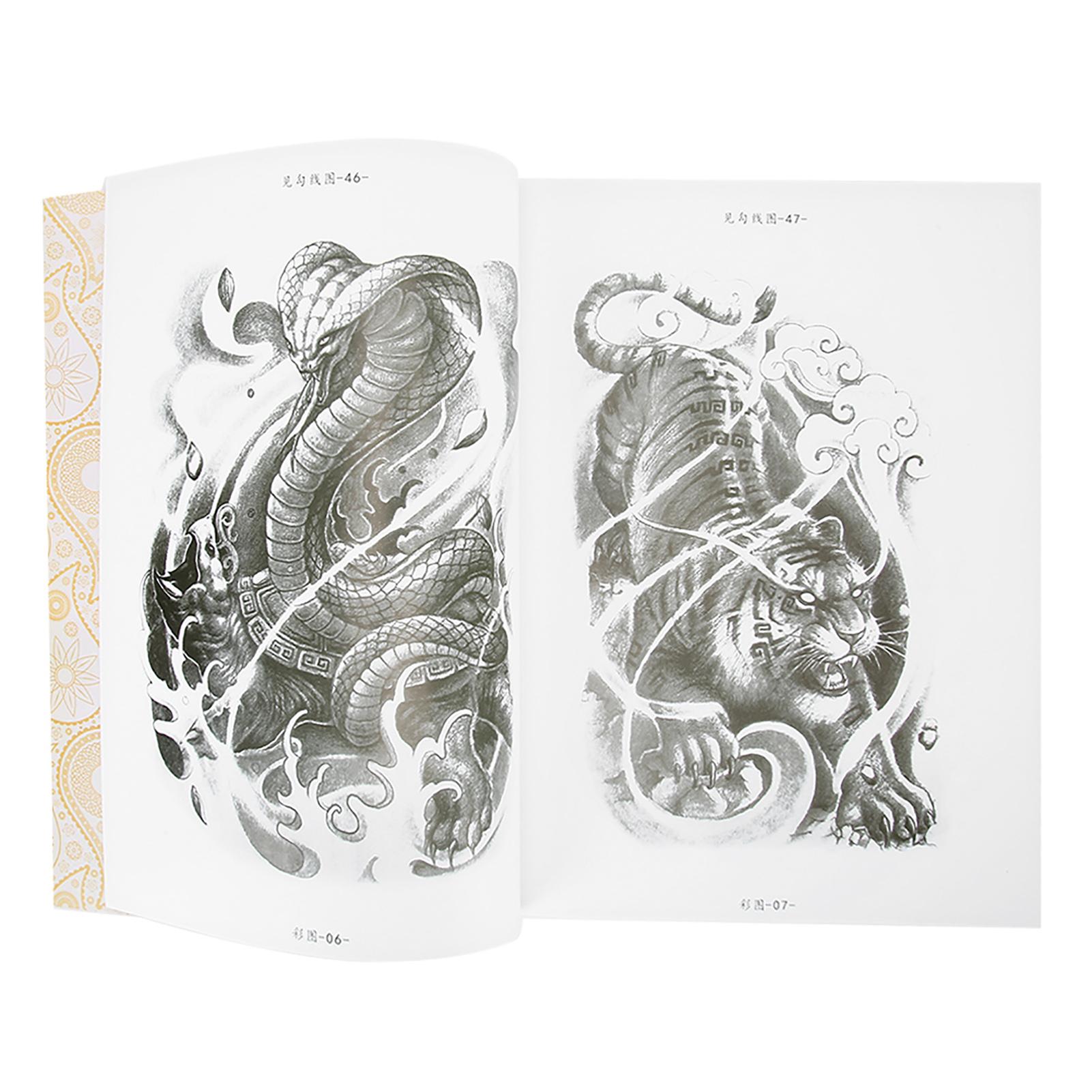 80 Seiten Tattoo Übungsvorlagenbuch Liner Shader Bild Tattoo Buch Zubehör