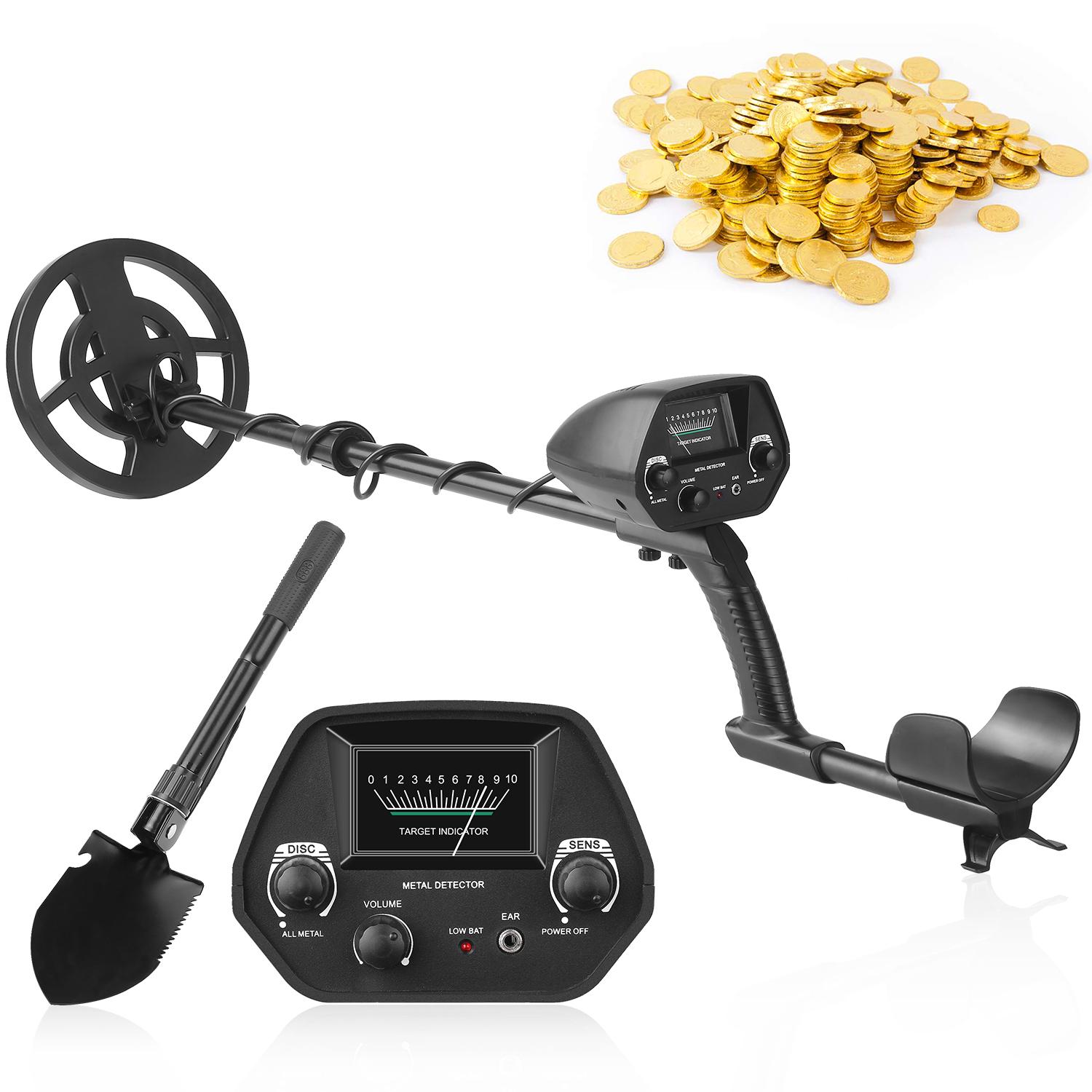 Unterirdischer Metalldetektor, Metallfinder, Golddetektor, Schatzjäger, Goldgräber, tragbares Metall With Shovel