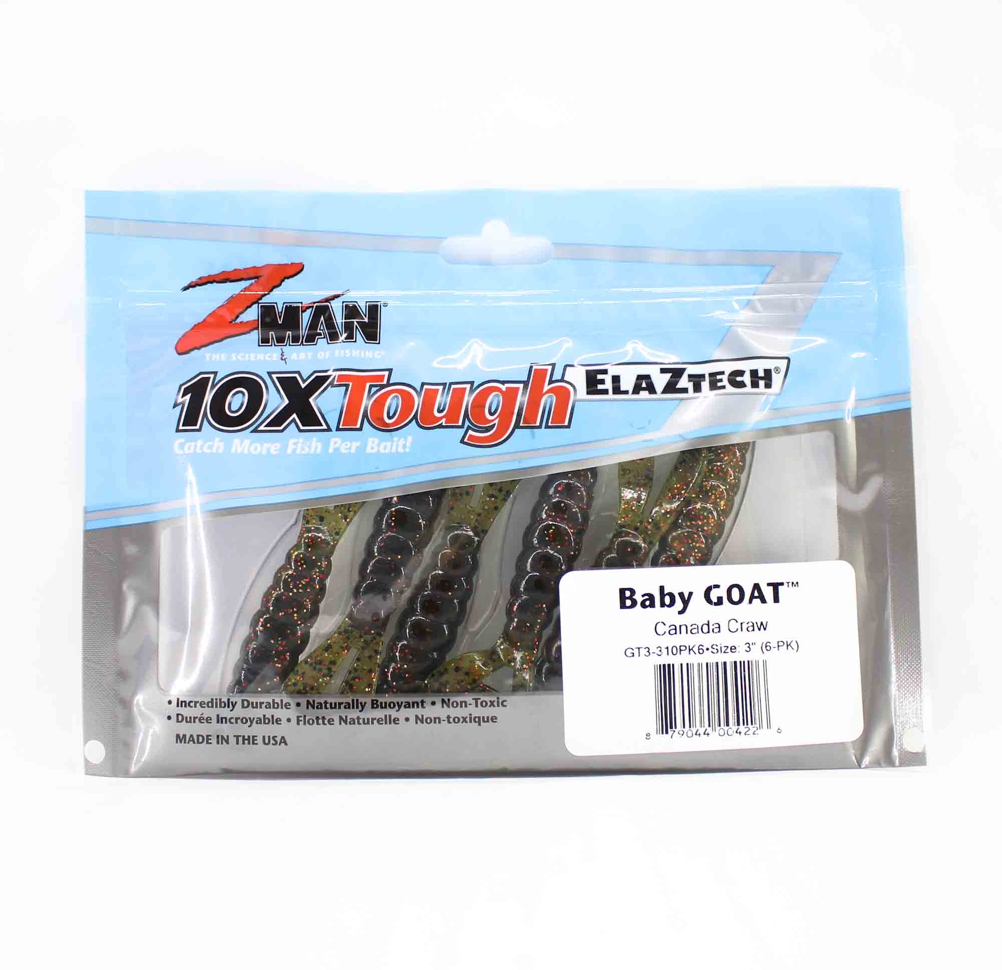 Zman Weichköder Baby Goat 3 Zoll 6/Packung Canada Craw (4226)