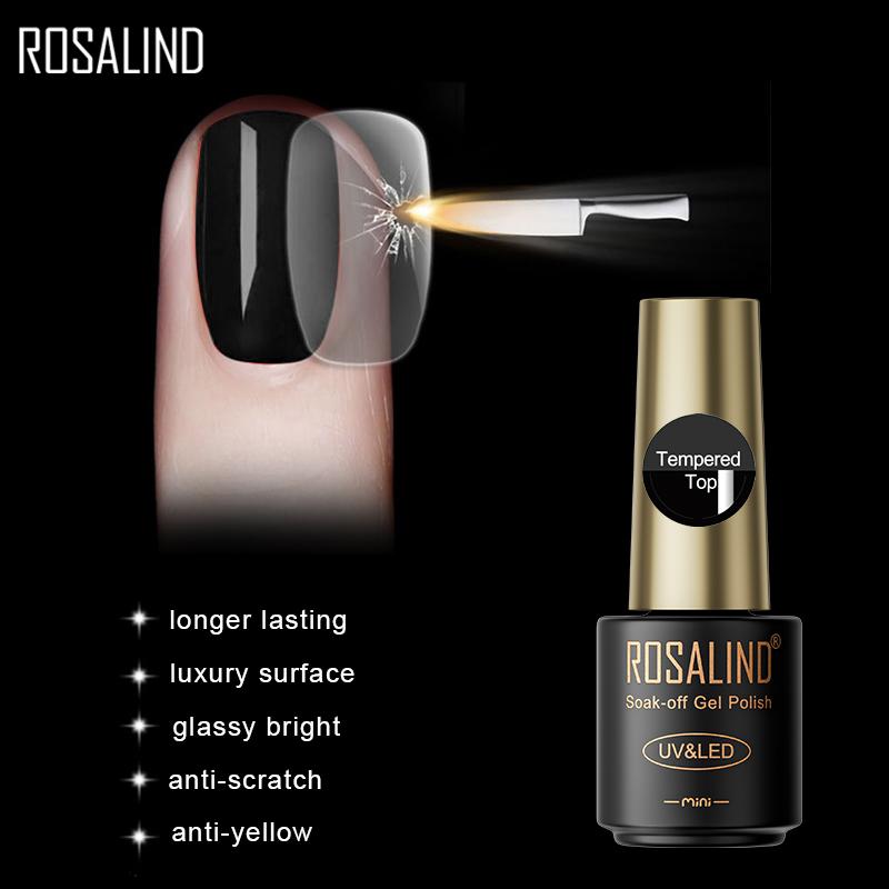 ROSALIND 15ml Matt Top Coat Gel Polish UV Nagel Basislack Semi Permanent Funktion Nagelgele tempered gel