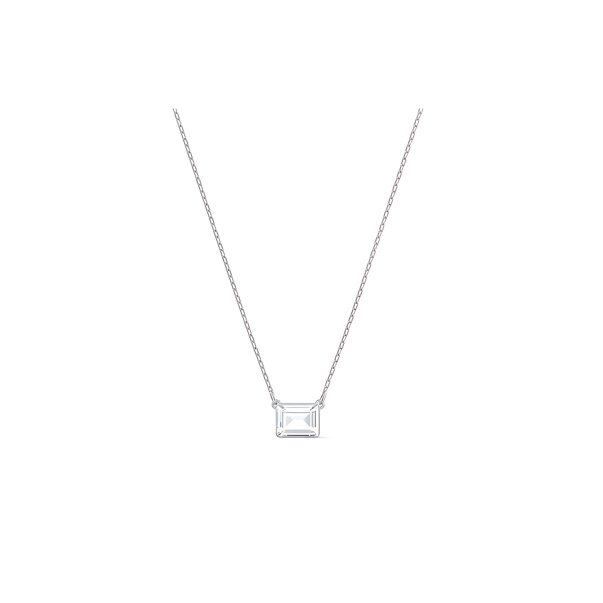 Swarovski Tennis Halskette Quadratischer Diamant Halskette Damen Halskette Silber 5568014 Silver,L