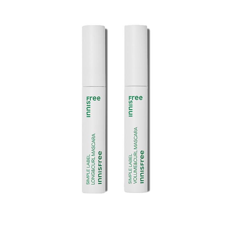 Innisfree Simple Label Mascara [Lang und Locken / Volumen und Locken] 7,5 g Volume&Curl + Long&Curl