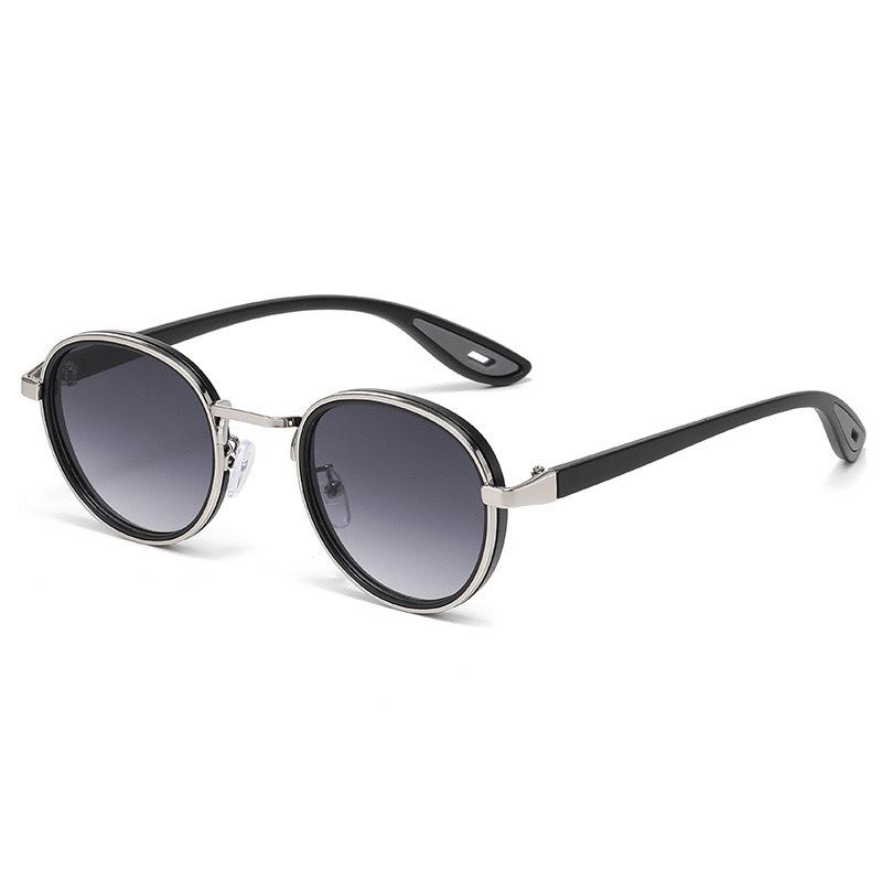 Luxus Metall Myopie Sonnenbrille für Herren NeuVintage Runde Fassung Personalisiert Street Photography Kurzsichtigkeitsbrille Minus Sehstärke -1