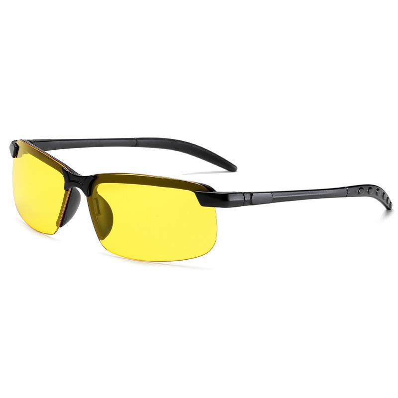 Herren Damen Nachtsichtbrille für Autofahrer Autofahrerbrille Sonnenbrille Modische Sonnenbrille nicht polarisierte Brille gelb