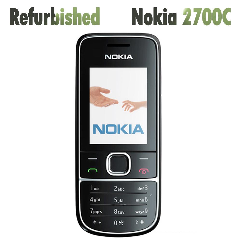 Generalüberholtes Nokia Original Nokia 2700 classic Mobiltelefon mit 1 SIM Simple Set schwarz