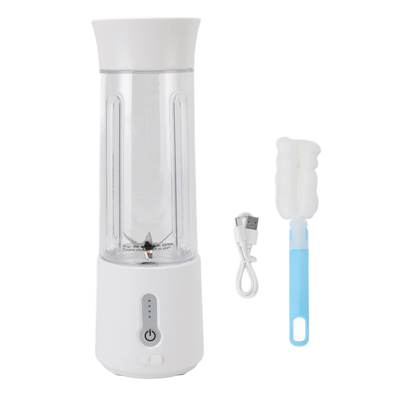 Tragbarer Mixer USB Wiederaufladbar Ein-Klick-Bedienung 6 Klingen 500ml Mini Mixer Entsafterbecher für