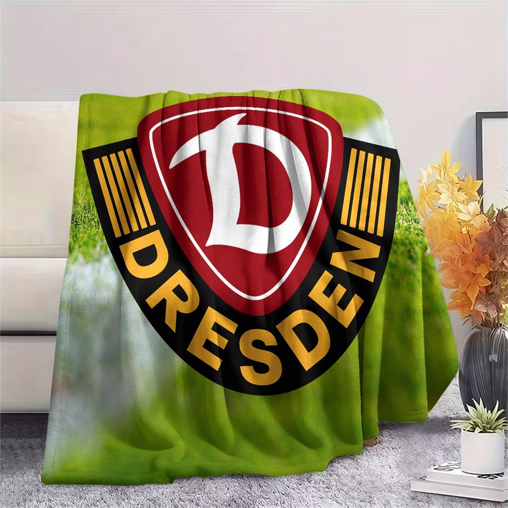 Dynamo Dresden Print Flanelldecke, Hohe Qualität, Bequem für alle Jahreszeiten, Heimdekoration, Wärme und Komfort, Perfekt für Weihnachtsgeschenke 150cm x 200cm
