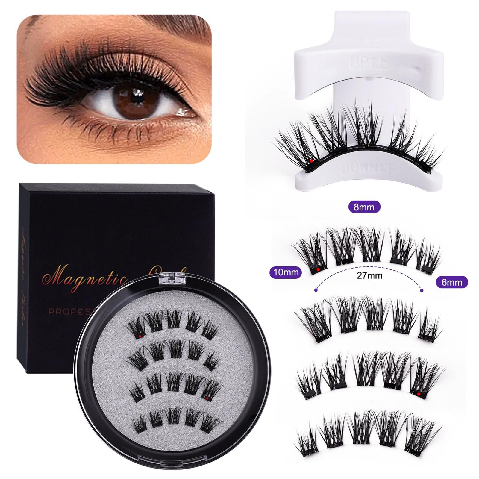 Magnetische Wimpern, wiederverwendbare natürliche falsche Wimpern, natürliches Verlängerungsband, magnetische dicke Wimpern. One Size