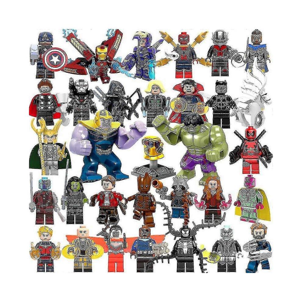 32 Stück Marvel Avengers Superheld Comic Mini Figuren DC Minifigur Geschenk für Kinder