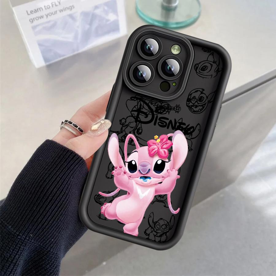 Cartoon Stitch Coole Handyhülle für Apple iPhone 15 16 Pro Max 13 14 Plus 12 11 Pro plus Matt for iPhone 14 Plus