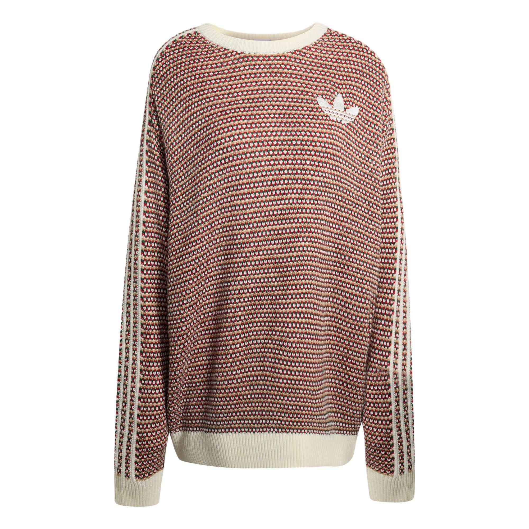 Adidas Originals FW25 Holiday Pack Strick Locker Geschnitten Gestreifter Pullover Unisex Pullover KQ6291 2XL