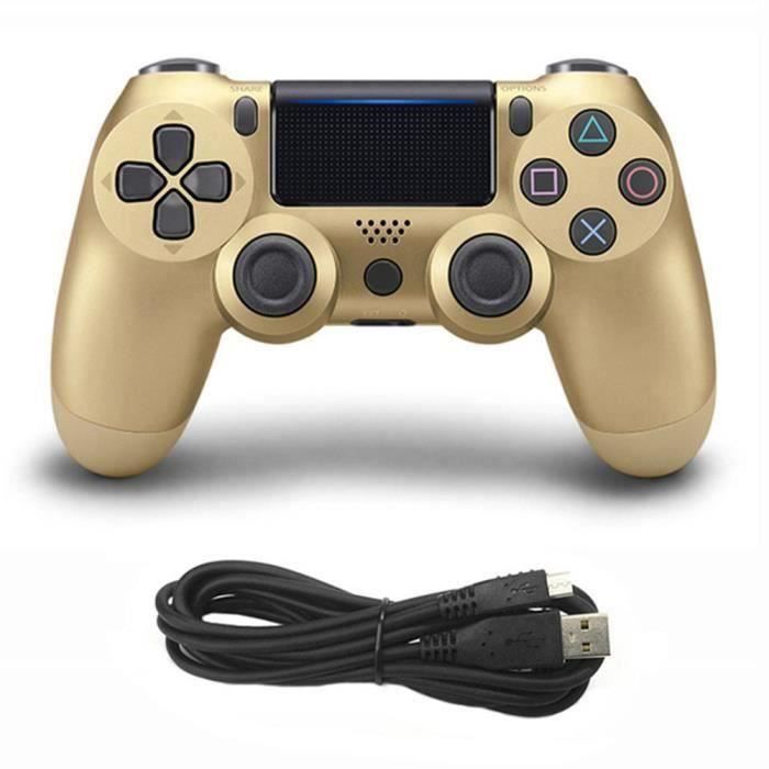 Kabelloser Controller - VOLA - Double Shock 4 - Bluetooth - PS4 - Farbe Gold gold
