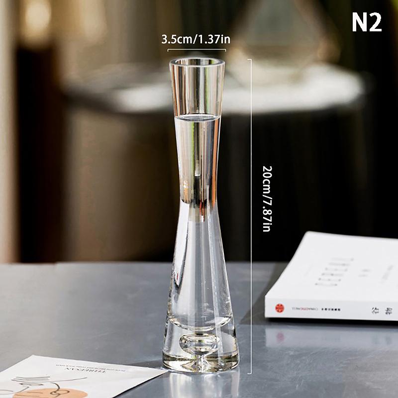 Transparente Glas-Blumenvase, kleine Vase, Hydrokultur-Pflanze, Blumen-Terrarium, Luxus-Zimmertisch, Heimdekoration, Hochzeitsdekoration 2