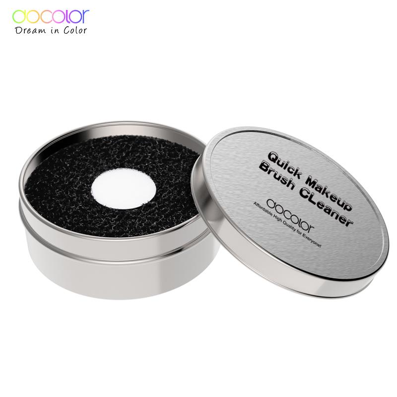 Docolor Make-up-Pinsel-Reiniger-Box, Farbentfernungsschwamm, trockener Make-up-Pinsel, Schnellreiniger-Schwamm für Make-up-Pinsel, entfernt Schattenfarbe