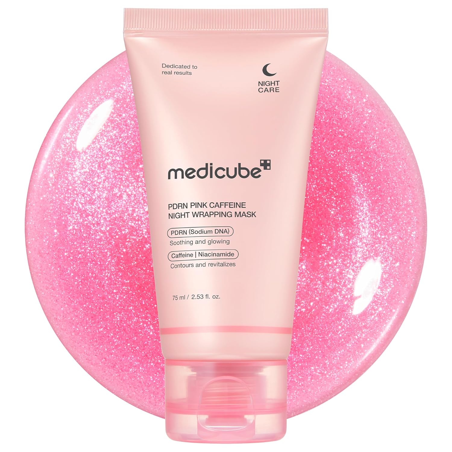 Medicube Medicube PDRN Pink Koffein Nacht Wrapping Maske 75ml 1-PACK (75ml)