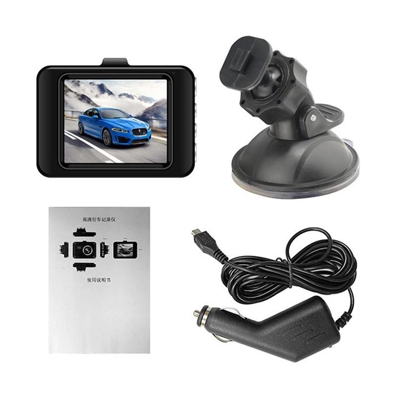 1080P 2,25 Zoll Auto-Dashcam-Kamera Einzelaufnahme G-Sensor Bewegungserkennung Loop-Aufnahme Nachtsicht-Dashboard-Kamera Auto-Fahrtenrekorder 720P schwarz