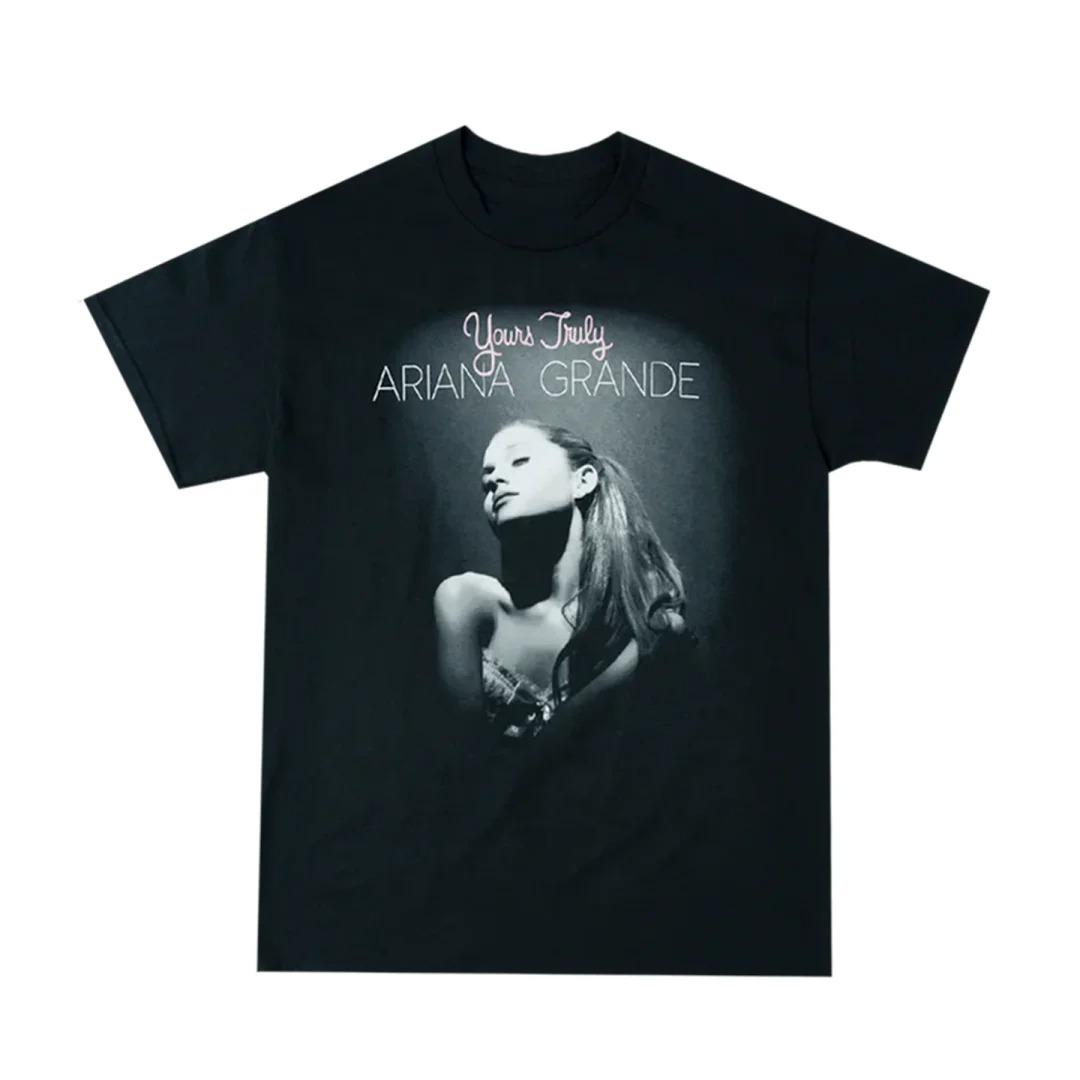Neues Ariana Grande Rock Weibliche Sängerin 2026 Sommer Baumwolle T-Shirt Kurzarm Herren und Damen T-Shirt für Unisex T-Shirt L