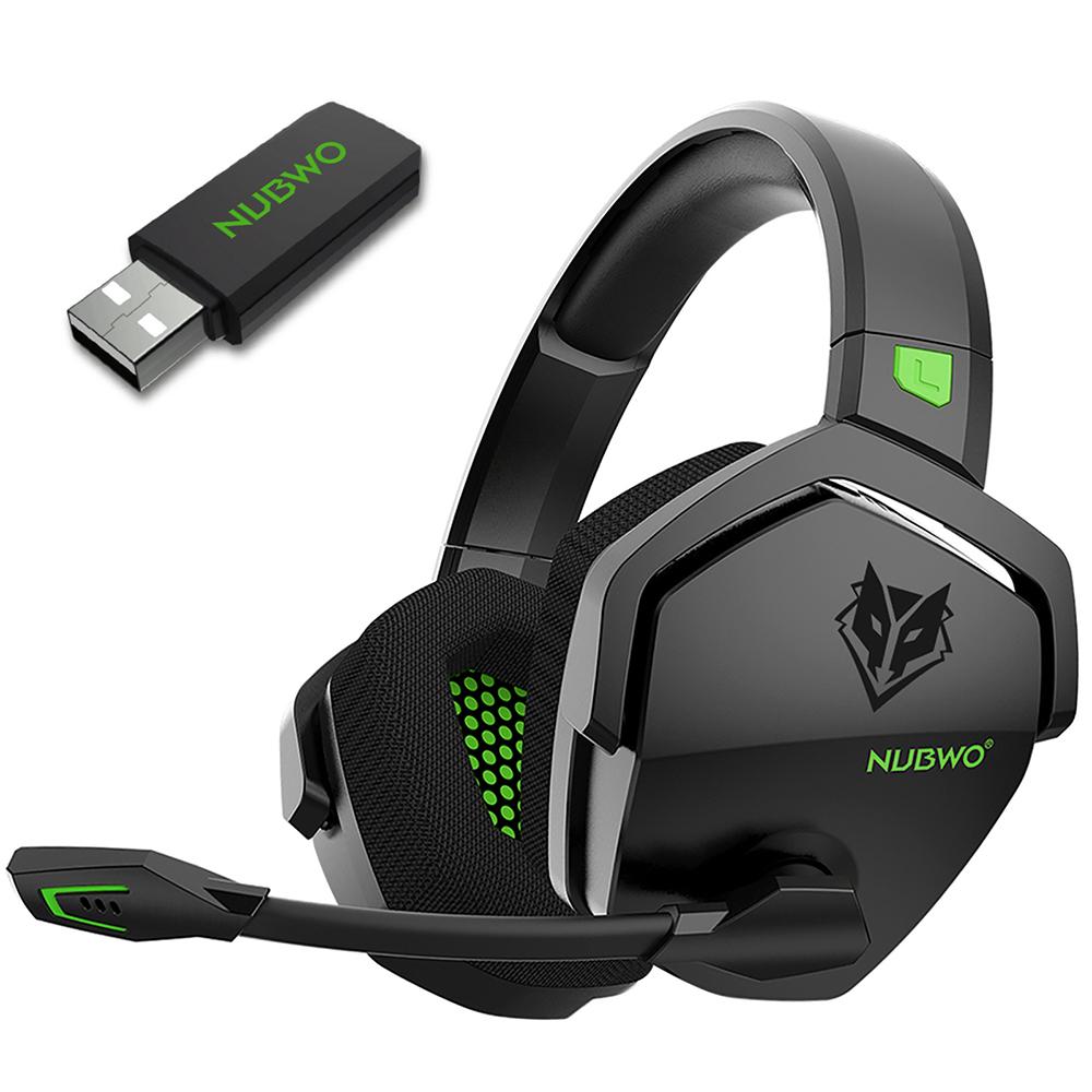 NUBWO G06 2,4G Wireless Gaming Headset 3,5mm Wired Sport Kopfhörer BT Headset Rauschunterdrückung mit style 1 schwarz