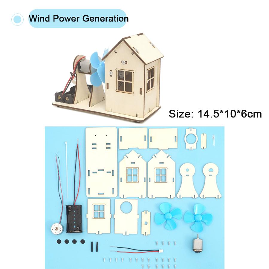 DIY Wissenschaftsexperiment Physikalisches Modell STEM-Kit Handgefertigtes Montage Bastel Technik Kinder Pädagogisches Spielzeug Projekt für Schulbedarf Y5420YY- white