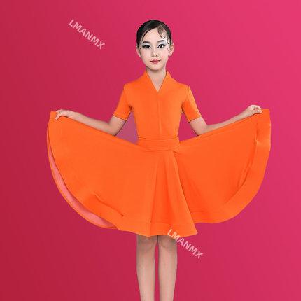 Professionelles Latein-Tanzkleid für Mädchen Kinder Standard-Salsa Tanzkleidung Kleidung Kinderwettbewerbe Latein Bühnenkleidung Kleidung 100