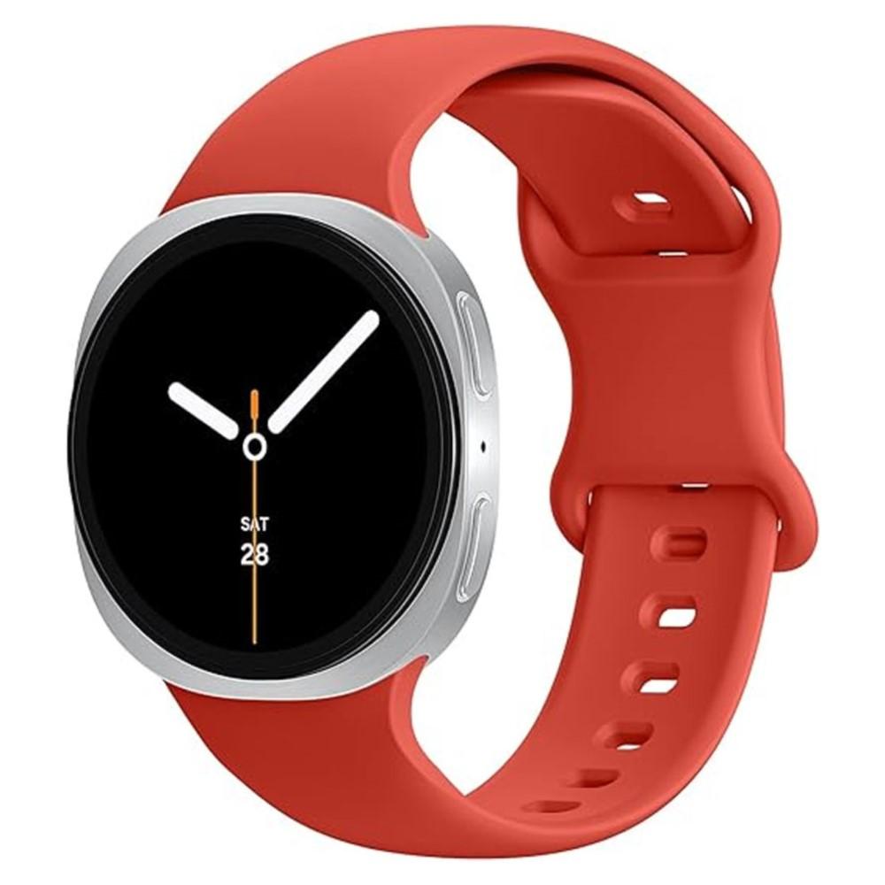 Armband für Samsung Galaxy Watch 8 Armband 44mm 40mm Ersatz Handgelenk Sport Silikon Armband Correa Galaxy Watch8 8 Classic 46mm Galaxy watch 8 40mm rot
