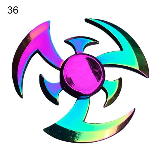 Handspinner, dekorativer Anti-Angst-Multicolor-Metall-Rainbow-Fidget-Spinner für das Büro 36