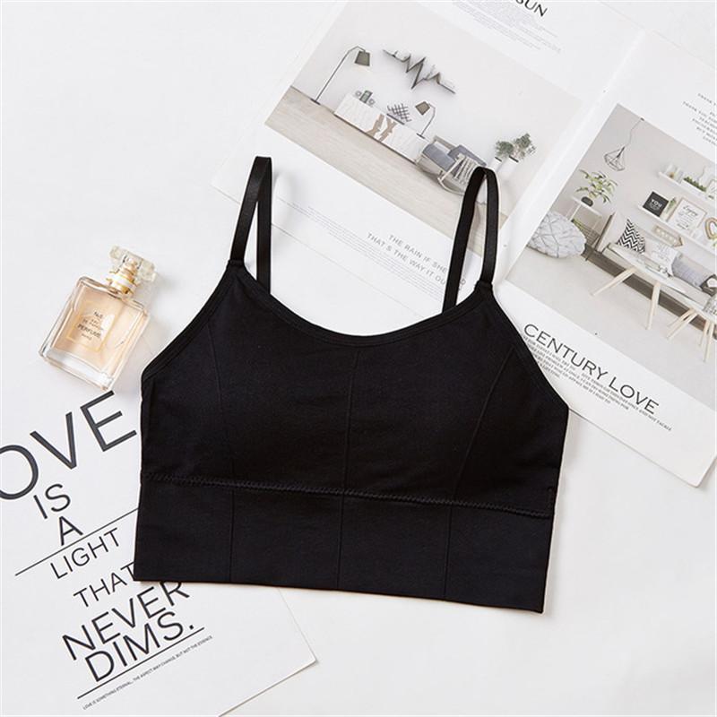 Yoga-BH mit verstellbarem Riemen, atmungsaktiver Sport-Push-Up-BH, stoßfest, gepolstert, Sport-Yoga-Top, sportliches Fitnessstudio, Laufen, Fitness-Weste-BH S-M schwarz