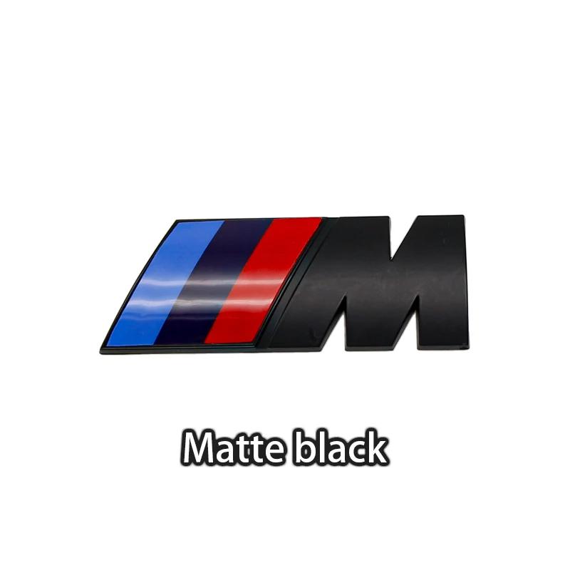 BMW M E46 E90 E60 Neuwagen Kotflügel Kofferraum M Logo Plakette Emblem Aufkleber BMW M M3 M5 M6 X3 E46 E90 F30 G20 E36 E34 G30 Autoteile Cool Personalisiert TV8 4.7x1.5cm matte schwarze