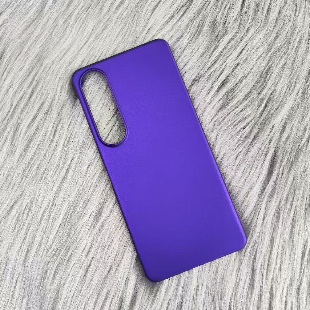 Ultradünne Matte Hart-PC-Handyhülle Für Sony Xperia 1 VII 10 V IV 5 III 1 V 10 III IV Stoßfest Einfarbig Abdeckung Bumper Hülle Sony Xperia 1 V violett